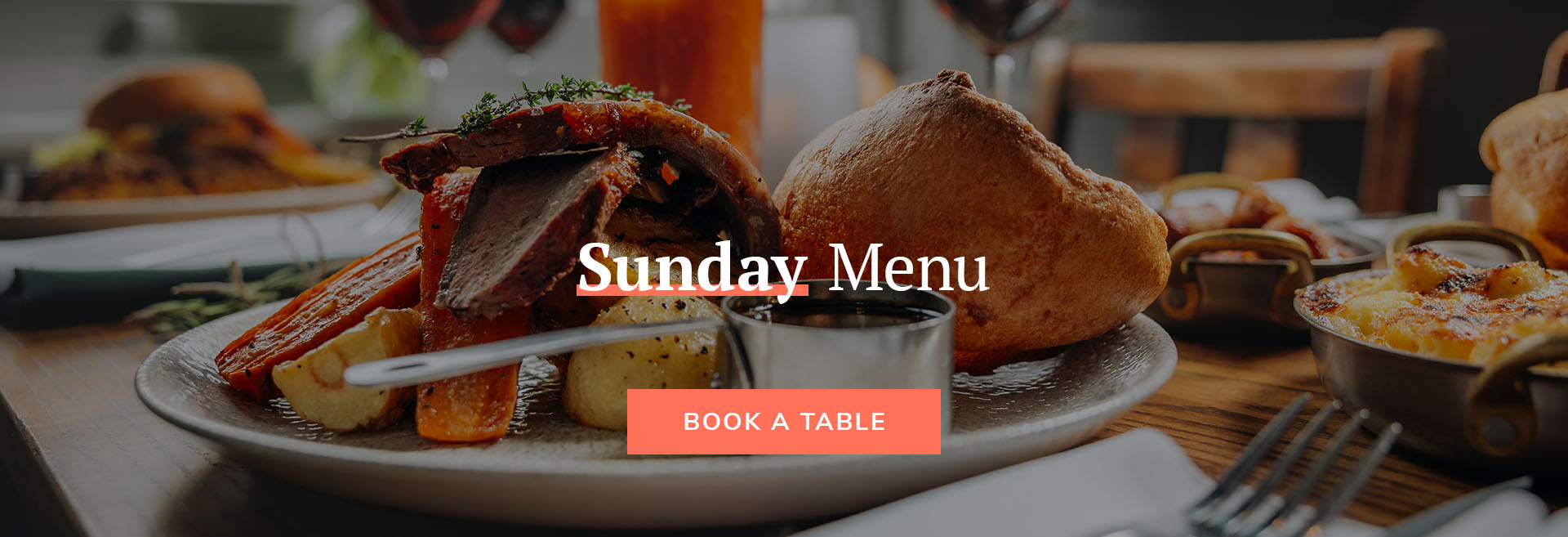 Sunday Menu at The Eagle