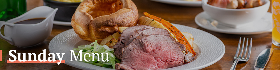 Sunday Menu at The Eagle
